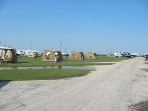 The old Galvestion Island State Park Campground